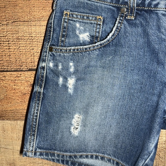 Kaos Made in Italy Distressed Denim Shorts size 26 - Picture 3 of 9